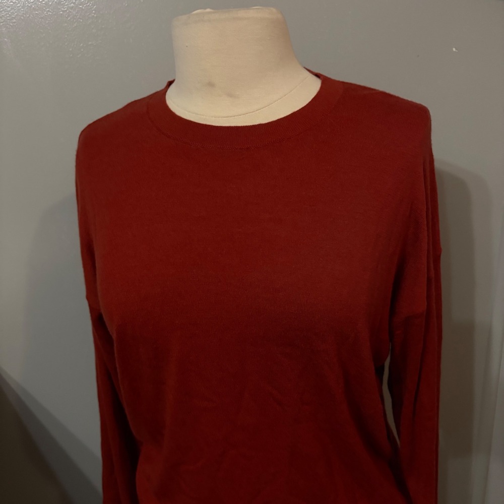 Philosophy by Republic Clothing Wool Blend Burnt Orange Sweater (Women's Medium) - Picture 4 of 7